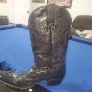 Schyenne Black Leather Western Boots – Pointed Toe – Women’s